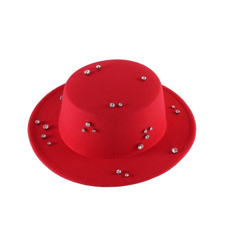 Modern British Hat with Sparkling Rhinestones Decors Full Day Comfortable Top Hat красный
Modern British Hat with Sparkling Rhinestones Decors Full Day Comfortable Top Hat красный