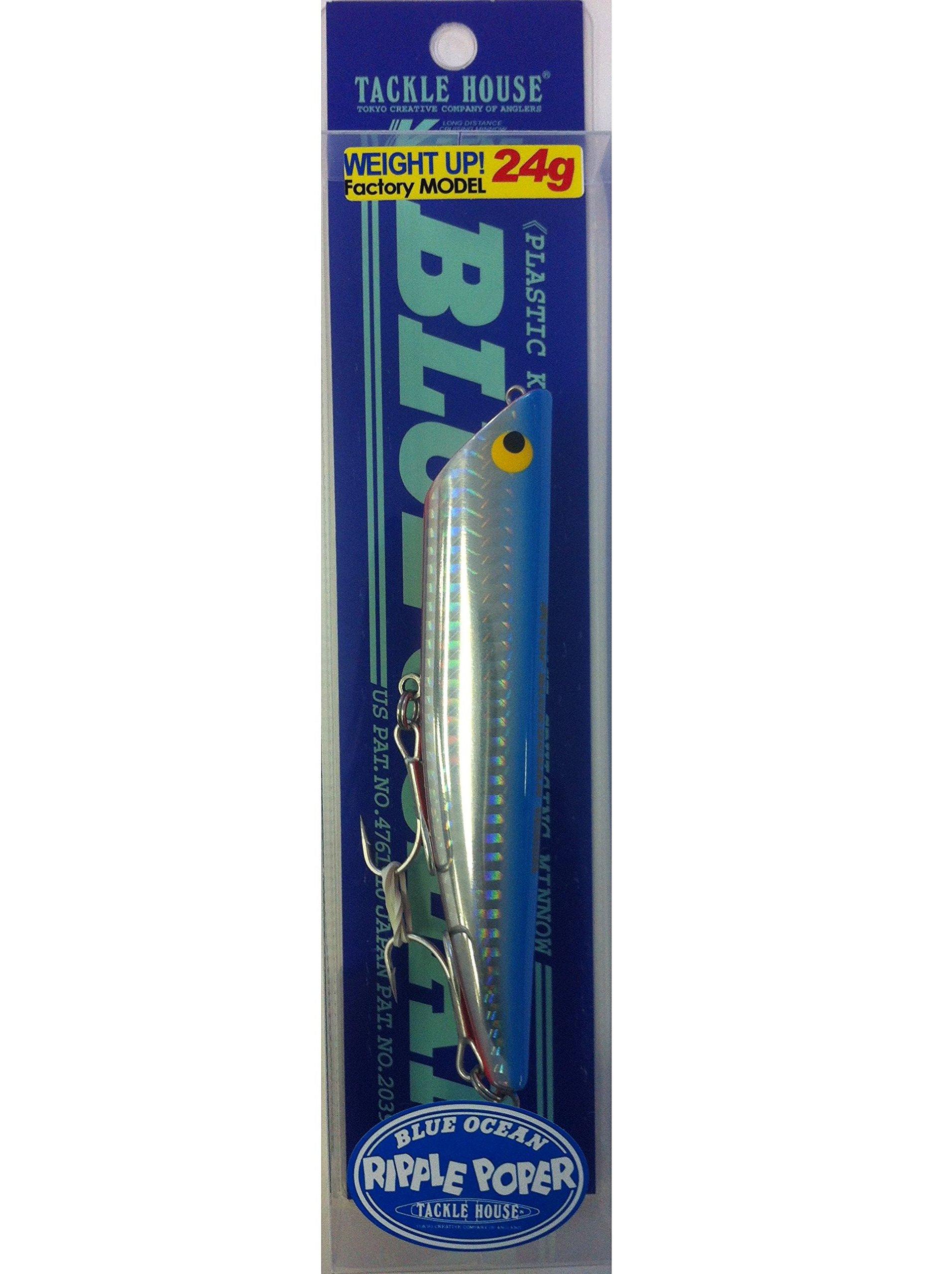 TackleHouse Popper Blue Ocean Ripple Popper Factory Tune Model 115mm 24g BKRP115 Lure K-TEN Blue/Red #101
TackleHouse Popper Blue Ocean Ripple Popper Factory Tune Model 115mm 24g BKRP115 Lure K-TEN Blue/Red #101