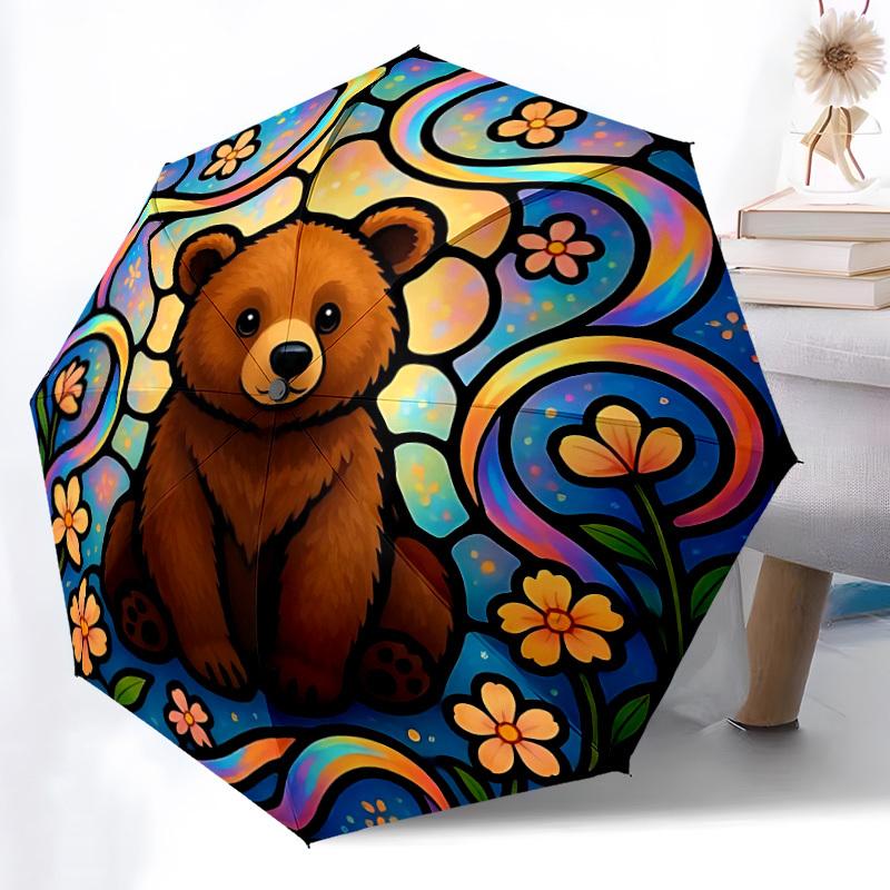 1pc Bear Mandala Automatic Folding Umbrella Durable Iron Frame,All Seasons Home Travel Outdoor Multifunctional Umbrella yy251115111
1pc Bear Mandala Automatic Folding Umbrella Durable Iron Frame,All Seasons Home Travel Outdoor Multifunctional Umbrella yy251115111