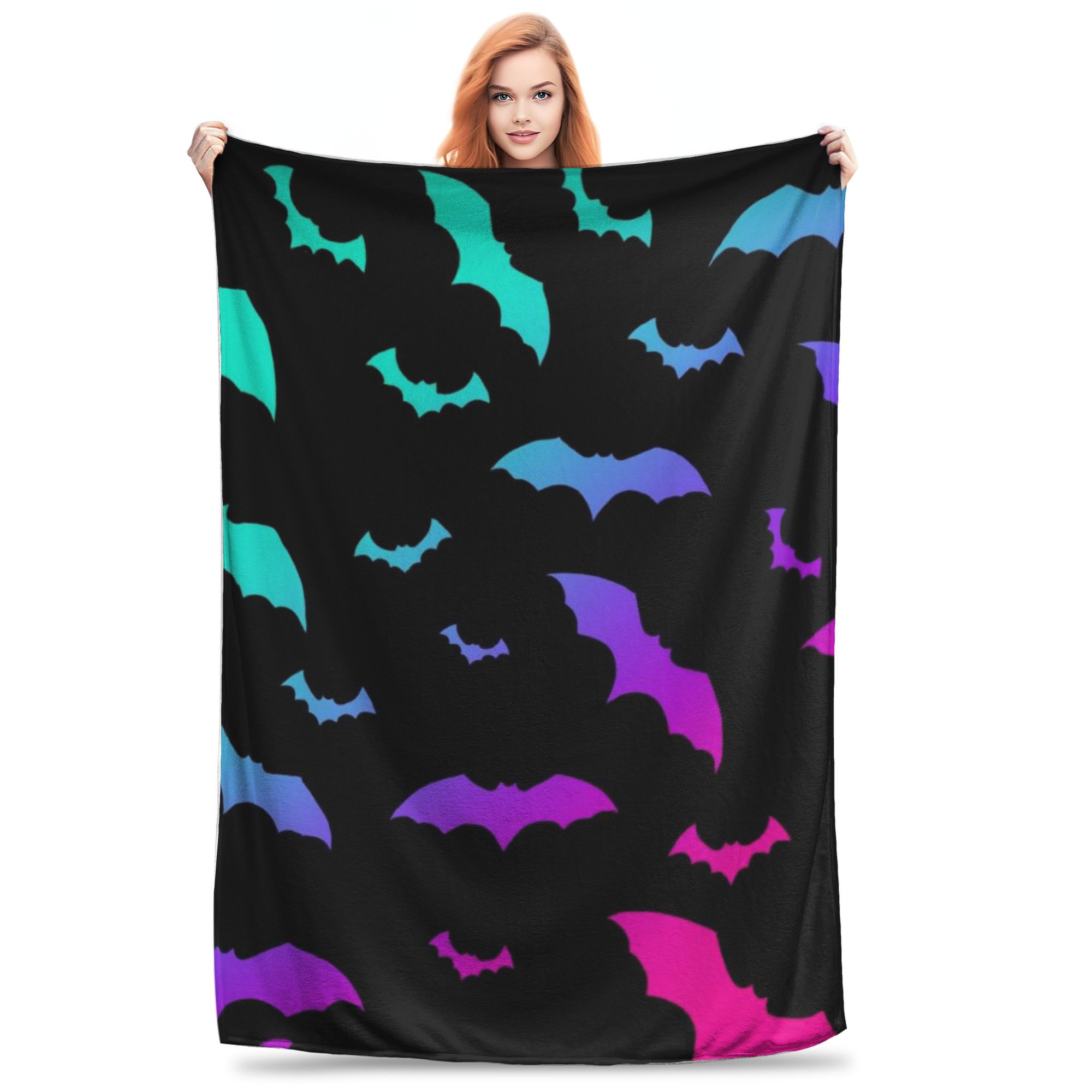 Flannel Throw Blanket Halloween Bat Stars Cartoon Warm Plush Blankets Soft Bedspread for Bed Living room Home Travel Couch 80x120cm
Flannel Throw Blanket Halloween Bat Stars Cartoon Warm Plush Blankets Soft Bedspread for Bed Living room Home Travel Couch 80x120cm