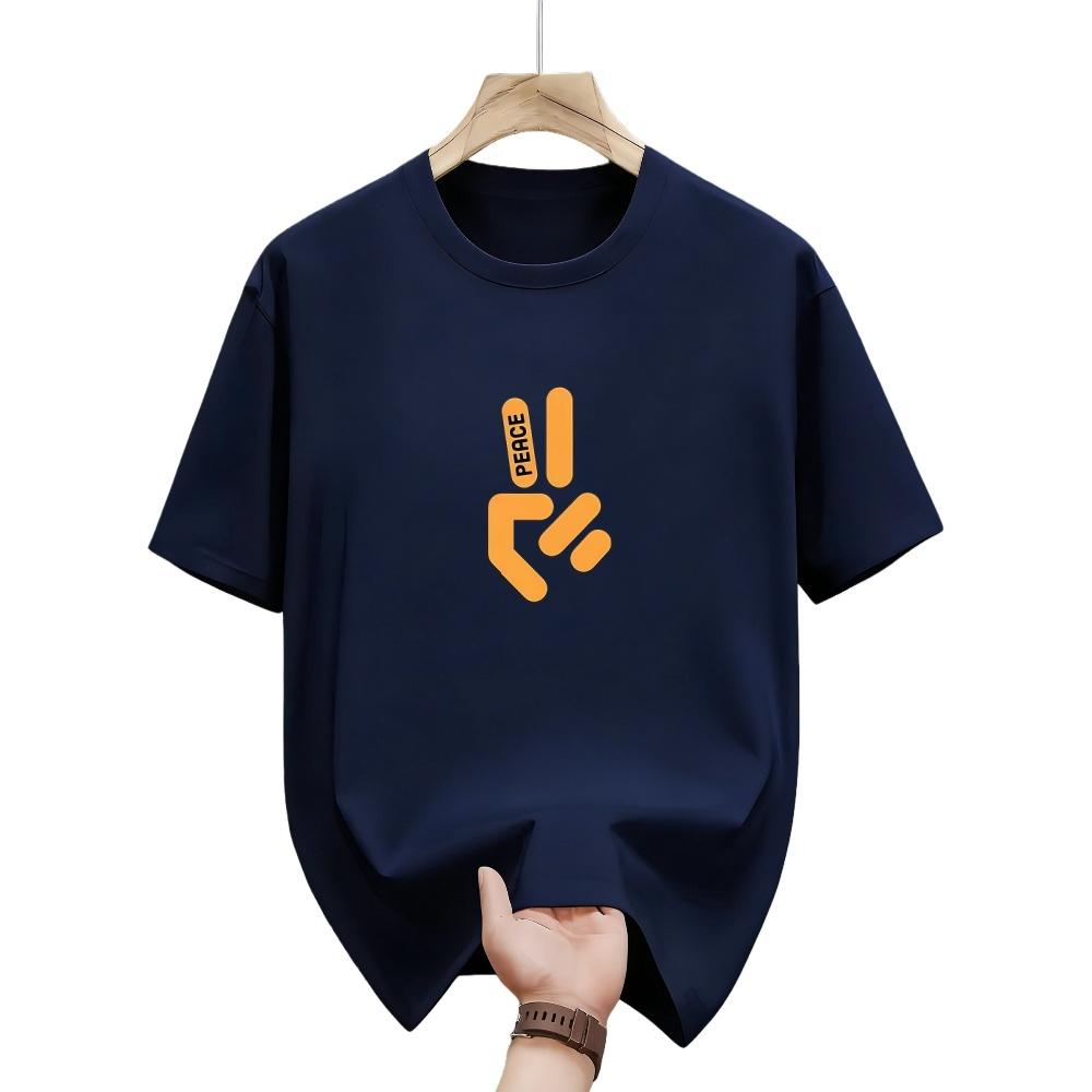 2025 Summer New Men Cotton Short Sleeve Letter Gesture Printing Design Casual Breathable Top Outdoor Sports Fitness Tshirt 4XL
2025 Summer New Men Cotton Short Sleeve Letter Gesture Printing Design Casual Breathable Top Outdoor Sports Fitness Tshirt 4XL
