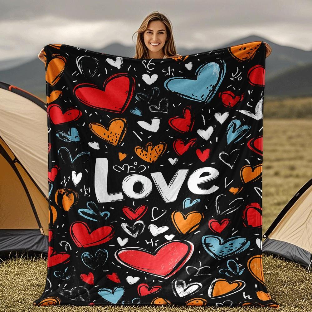Colorful heartshaped pattern Blanket for Sofa Bed Travel Camping Living Room Office Conditioning Blanket for All Seasons Gifts 75x100cm
Colorful heartshaped pattern Blanket for Sofa Bed Travel Camping Living Room Office Conditioning Blanket for All Seasons Gifts 75x100cm