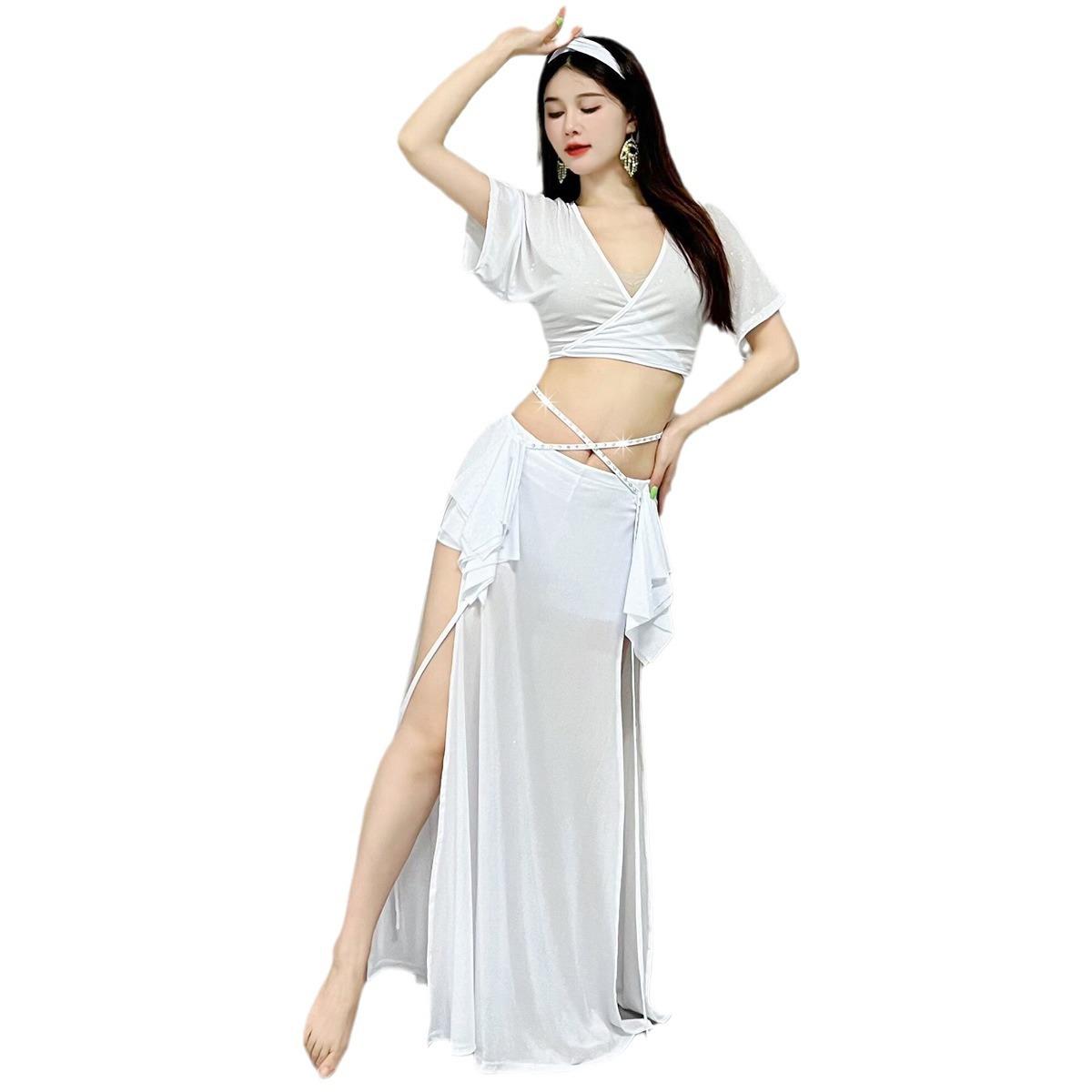 Dancer Belly Dance Costume Female Long Skirt Swing Dance Skirt Set Eastern Dance Summer Mesh Practice Dress Set Class Dress S
Dancer Belly Dance Costume Female Long Skirt Swing Dance Skirt Set Eastern Dance Summer Mesh Practice Dress Set Class Dress S