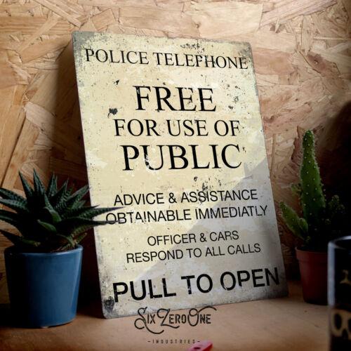 Police Telephone Box Metal Sign Vintage worn rusty look print Dr DoctorAluminum 20x30cm(7.8x11.8inch)
Police Telephone Box Metal Sign Vintage worn rusty look print Dr DoctorAluminum 20x30cm(7.8x11.8inch)
