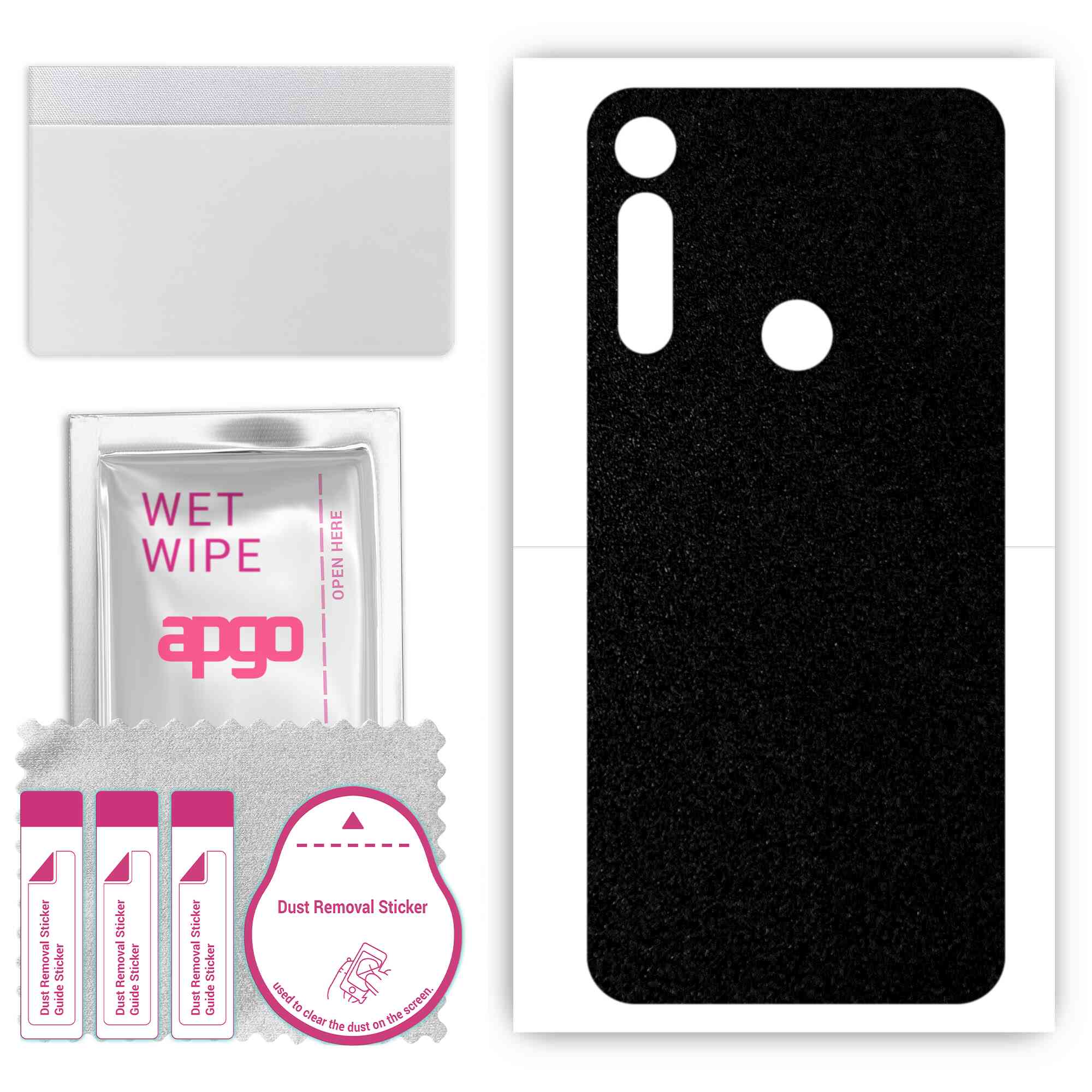 apgo Захисна наклейка для задньої панелі, сумісна з Motorola Moto G Fast, Wrap Film, Foil, Vinyl - Pattern Matte Black
apgo Захисна наклейка для задньої панелі, сумісна з Motorola Moto G Fast, Wrap Film, Foil, Vinyl - Pattern Matte Black