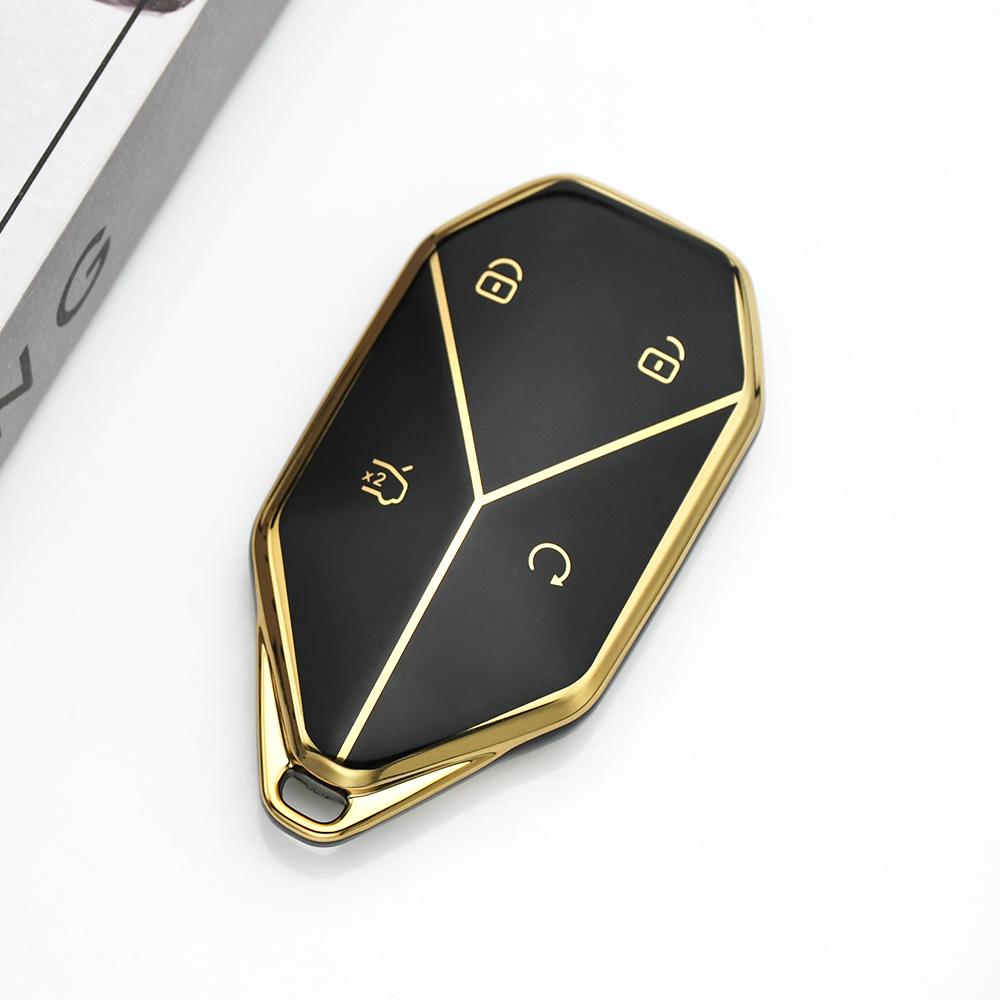 4 Buttons TPU Remote Control Keyless Protect Cover Accessories For BYD Leopard 5 Titanium 3 Leopard 8 DENZA B5 B8 Car Key Case gold edge key cover чорний
4 Buttons TPU Remote Control Keyless Protect Cover Accessories For BYD Leopard 5 Titanium 3 Leopard 8 DENZA B5 B8 Car Key Case gold edge key cover чорний