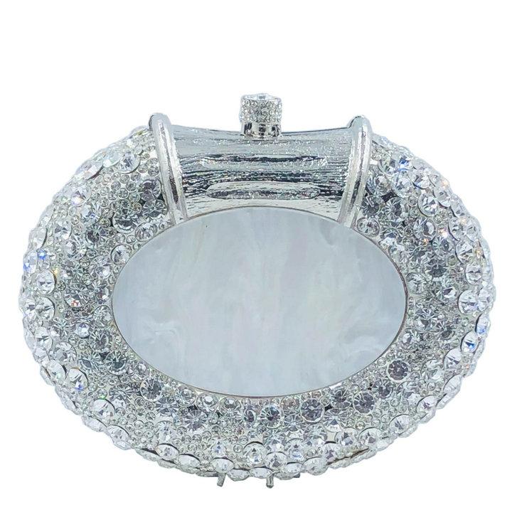 Boutique De FGG Novelty Ring Shape Rhinestone Clutch Purse Handmade Women Crystal Clutch Evening Bags Party Prom Minaudiere Bag Mini Size
Boutique De FGG Novelty Ring Shape Rhinestone Clutch Purse Handmade Women Crystal Clutch Evening Bags Party Prom Minaudiere Bag Mini Size