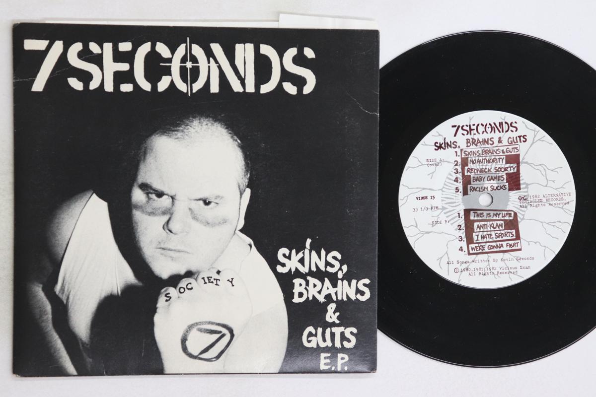 7inch Record 7 SECONDS Skins Brains Guts VIRUS15 ALTERNATIVE TE 1982 US Rock Used
7inch Record 7 SECONDS Skins Brains Guts VIRUS15 ALTERNATIVE TE 1982 US Rock Used