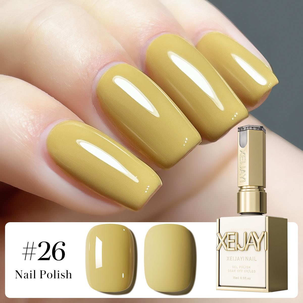 2025 Autumn/Winter Trendy Temperament Whitening Gel Nail Polish in Ginger Yellow - Popular Nail Salon Color
2025 Autumn/Winter Trendy Temperament Whitening Gel Nail Polish in Ginger Yellow - Popular Nail Salon Color