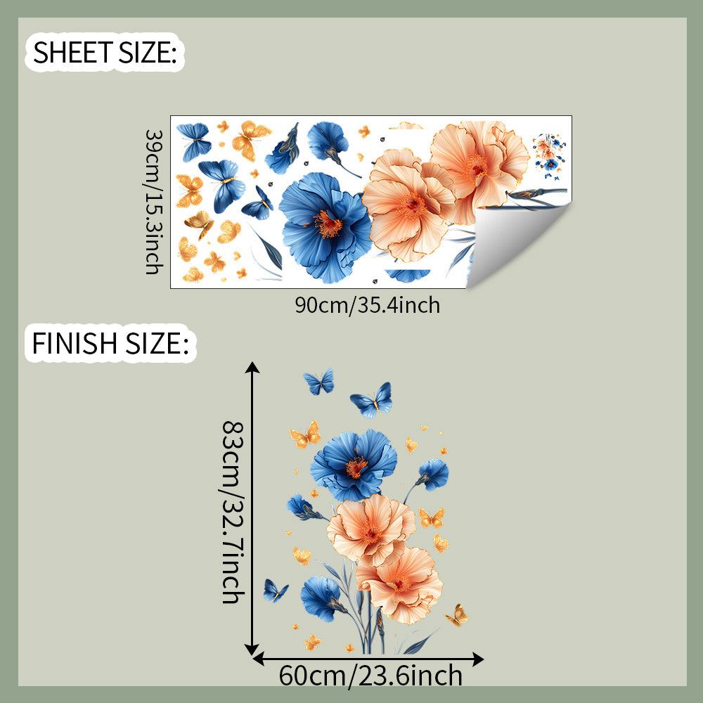 Разноцветные маки, цветочные бабочки, наклейки на стены для украшения и декора спальни и гостиной
Разноцветные маки, цветочные бабочки, наклейки на стены для украшения и декора спальни и гостиной