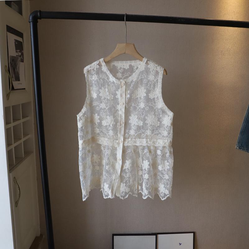 Летний корейский кардиган с круглым вырезом и кружевной жилет свободного кроя для женщин One Size абрикосовый
Летний корейский кардиган с круглым вырезом и кружевной жилет свободного кроя для женщин One Size абрикосовый