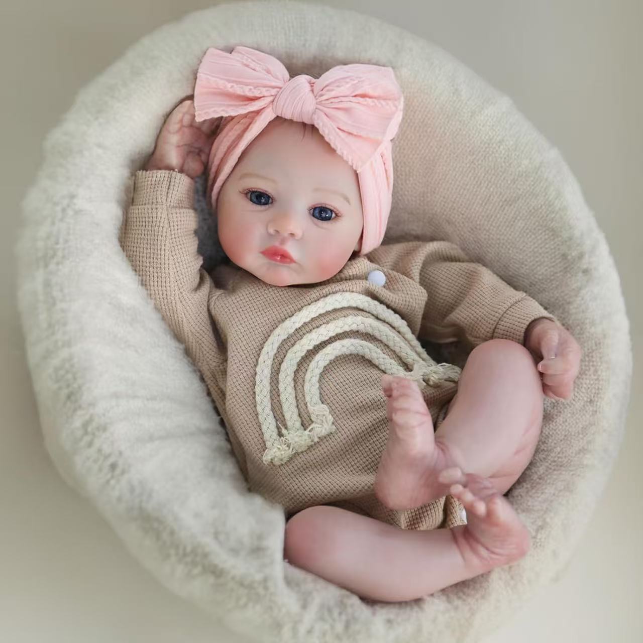18 Inch/46cm Reborn Baby Doll Soft Silicone Vinyl Realistic Newborn Toy Gift for Kids girl
18 Inch/46cm Reborn Baby Doll Soft Silicone Vinyl Realistic Newborn Toy Gift for Kids girl