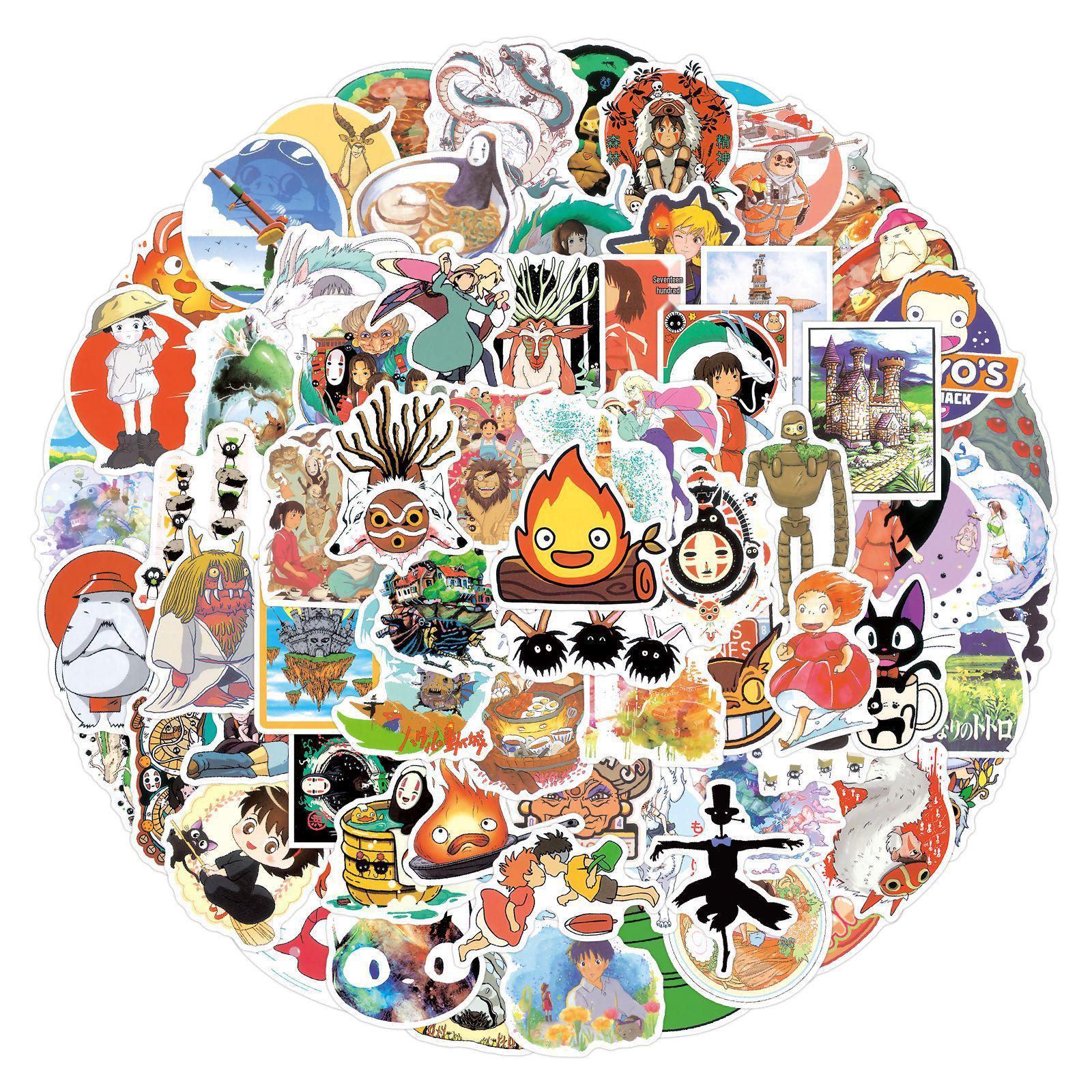 100 Pack Miyazaki Anime Stickers: Waterproof Decor for Journals, Water Bottles, and Computers
100 Pack Miyazaki Anime Stickers: Waterproof Decor for Journals, Water Bottles, and Computers