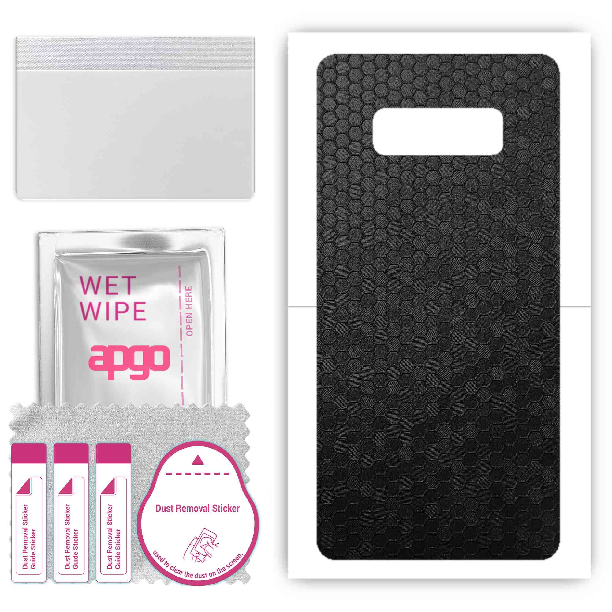apgo Protective Skin Sticker for the back compatible with Samsung Galaxy Note 8, Wrap Film, Foil, Vinyl - Pattern Black Honeycomb
apgo Protective Skin Sticker for the back compatible with Samsung Galaxy Note 8, Wrap Film, Foil, Vinyl - Pattern Black Honeycomb
