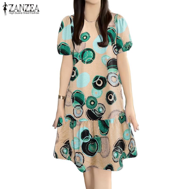 ZANZEA Women Casual Round Neck Short Sleeve Loose Summer Print Dress 5XL червоний
ZANZEA Women Casual Round Neck Short Sleeve Loose Summer Print Dress 5XL червоний