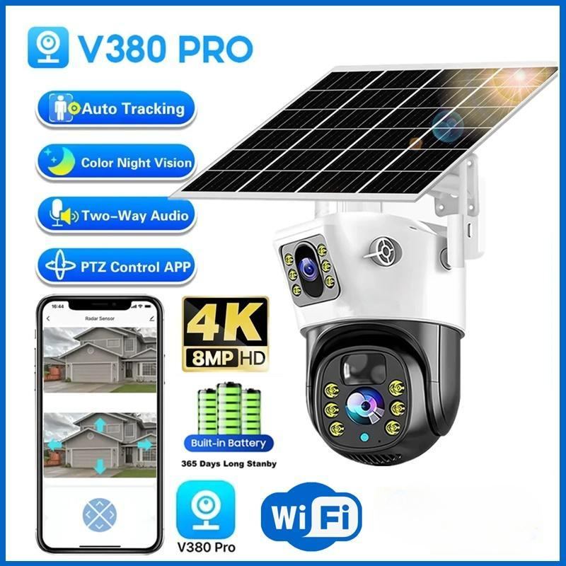V380 Pro WIFI Сонячна камера 8MP Два об єктива Зовнішнє відеоспостереження 4K Система безпеки Автоматичне відстеження PTZ Камера Only camera
V380 Pro WIFI Сонячна камера 8MP Два об єктива Зовнішнє відеоспостереження 4K Система безпеки Автоматичне відстеження PTZ Камера Only camera