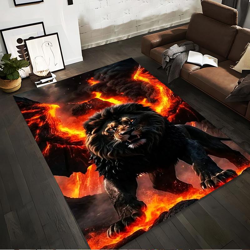 Epic Lion in Fiery Lava Background Carpet for Home Decor Suitable for use as an anti-slip for living room bedroom sofas 40x60cm( 15x23in )
Epic Lion in Fiery Lava Background Carpet for Home Decor Suitable for use as an anti-slip for living room bedroom sofas 40x60cm( 15x23in )