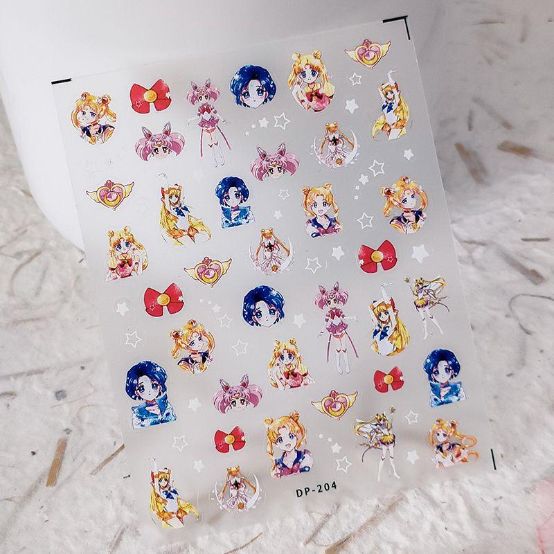 Qiji Notebook Three-Dimensional Nail Stickers Waterproof Nail Sticker Ornament Cartoon Sailor Moon Dp204 205 DP204
Qiji Notebook Three-Dimensional Nail Stickers Waterproof Nail Sticker Ornament Cartoon Sailor Moon Dp204 205 DP204
