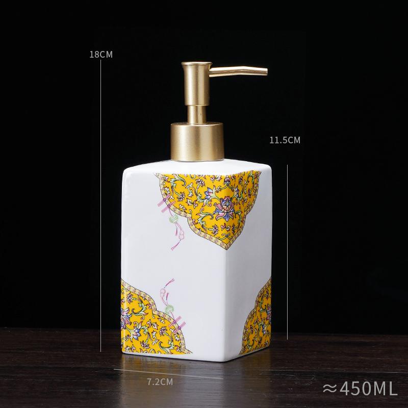 450ml ceramic soap dispenser hand sanitizer bottle press bottle hotel shower gel bottle laundry detergent dispensing
450ml ceramic soap dispenser hand sanitizer bottle press bottle hotel shower gel bottle laundry detergent dispensing