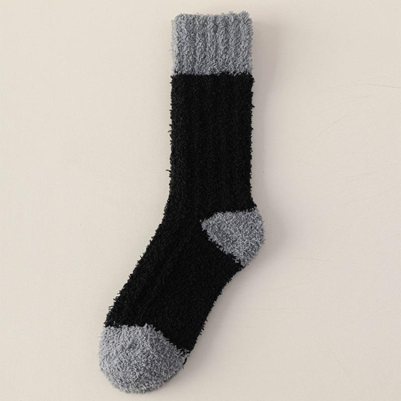 Coral Fleece Mid-calf Autumn and Winter Fleece Thickened, Non-shedding, Warm Home Floor Socks, Warm Feet and Sleep Socks 1 pair
Coral Fleece Mid-calf Autumn and Winter Fleece Thickened, Non-shedding, Warm Home Floor Socks, Warm Feet and Sleep Socks 1 pair
