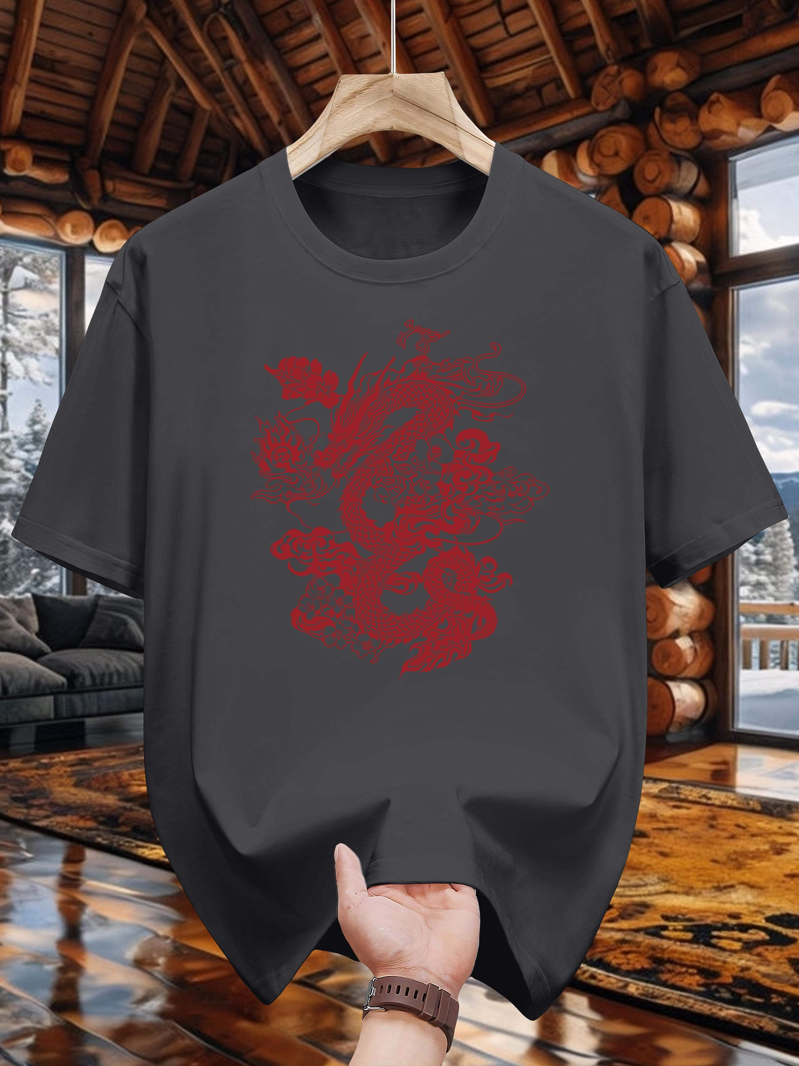 Niuwang Selection 200g 100% Cotton Short Sleeve T-shirt - Black with Red Geometric Dragon Print XXXXL
Niuwang Selection 200g 100% Cotton Short Sleeve T-shirt - Black with Red Geometric Dragon Print XXXXL