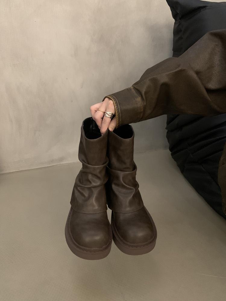 Маленькие толстые подошвы увеличивают рост и выглядят тонкими, ботинки Martin для женщин 2024 года, новые ретро универсальные брюки-трубы с пряжкой на ремне для женщин 39
Маленькие толстые подошвы увеличивают рост и выглядят тонкими, ботинки Martin для женщин 2024 года, новые ретро универсальные брюки-трубы с пряжкой на ремне для женщин 39