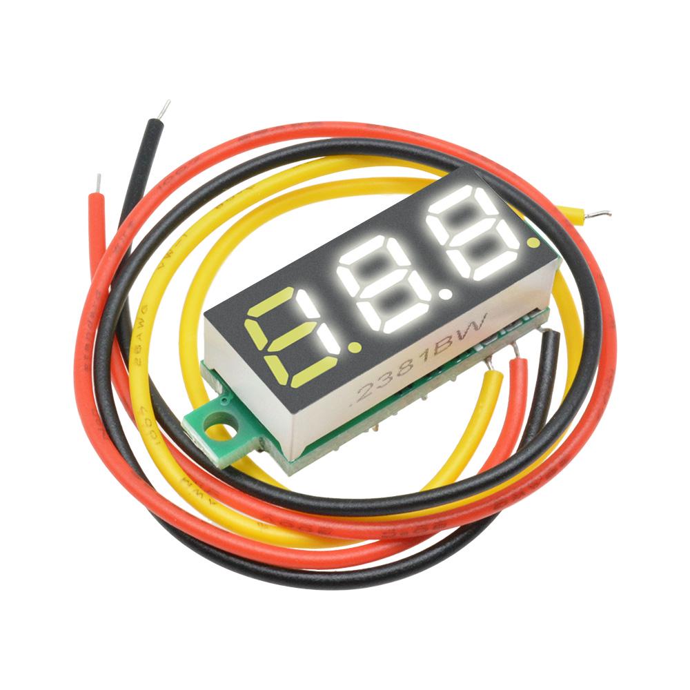 5PCS 0.28 inch 3-wire LED Digital Voltmeter DC0-100V Car Mobile Power Voltage Tester Red Green Blue Yellow White
5PCS 0.28 inch 3-wire LED Digital Voltmeter DC0-100V Car Mobile Power Voltage Tester Red Green Blue Yellow White