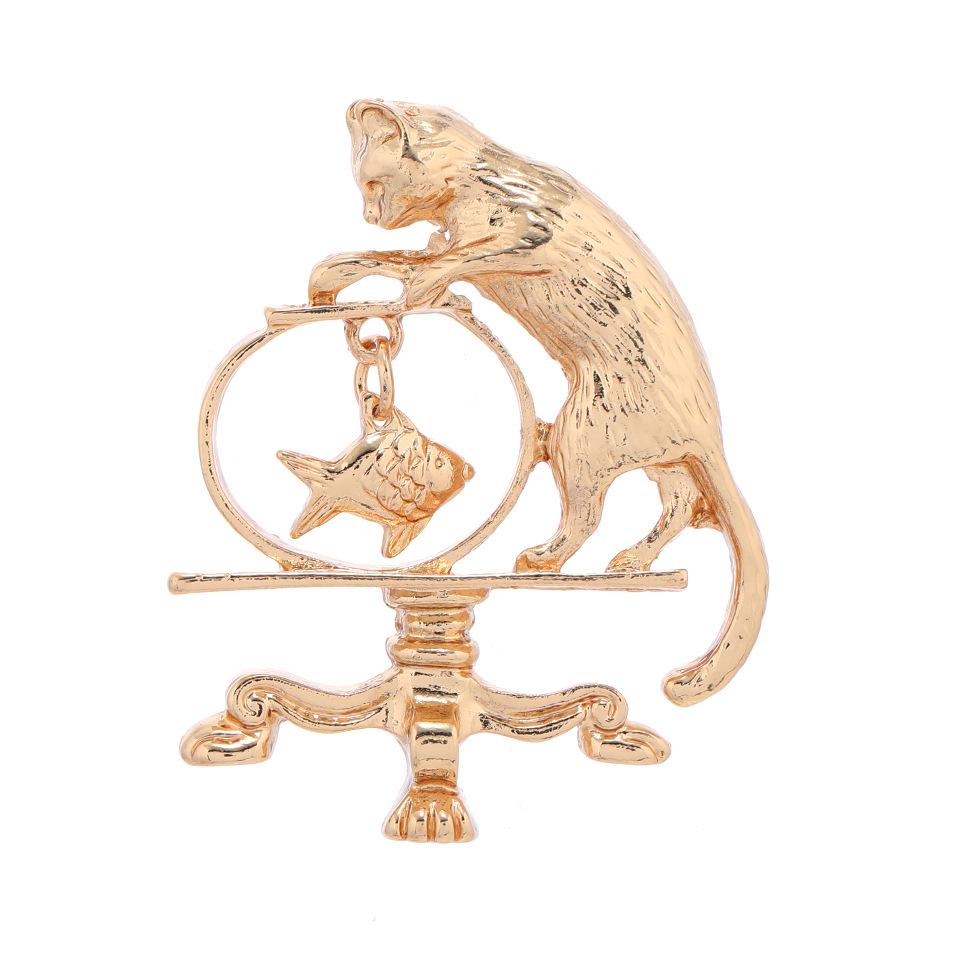 Металлическая текстурированная брошь-котенок в стиле барокко высокого класса - Ретро европейский и американский стиль, корсаж для костюмов
Металлическая текстурированная брошь-котенок в стиле барокко высокого класса - Ретро европейский и американский стиль, корсаж для костюмов