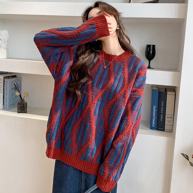 Mocana Women s Color Block Knitted Sweater One Size
Mocana Women s Color Block Knitted Sweater One Size