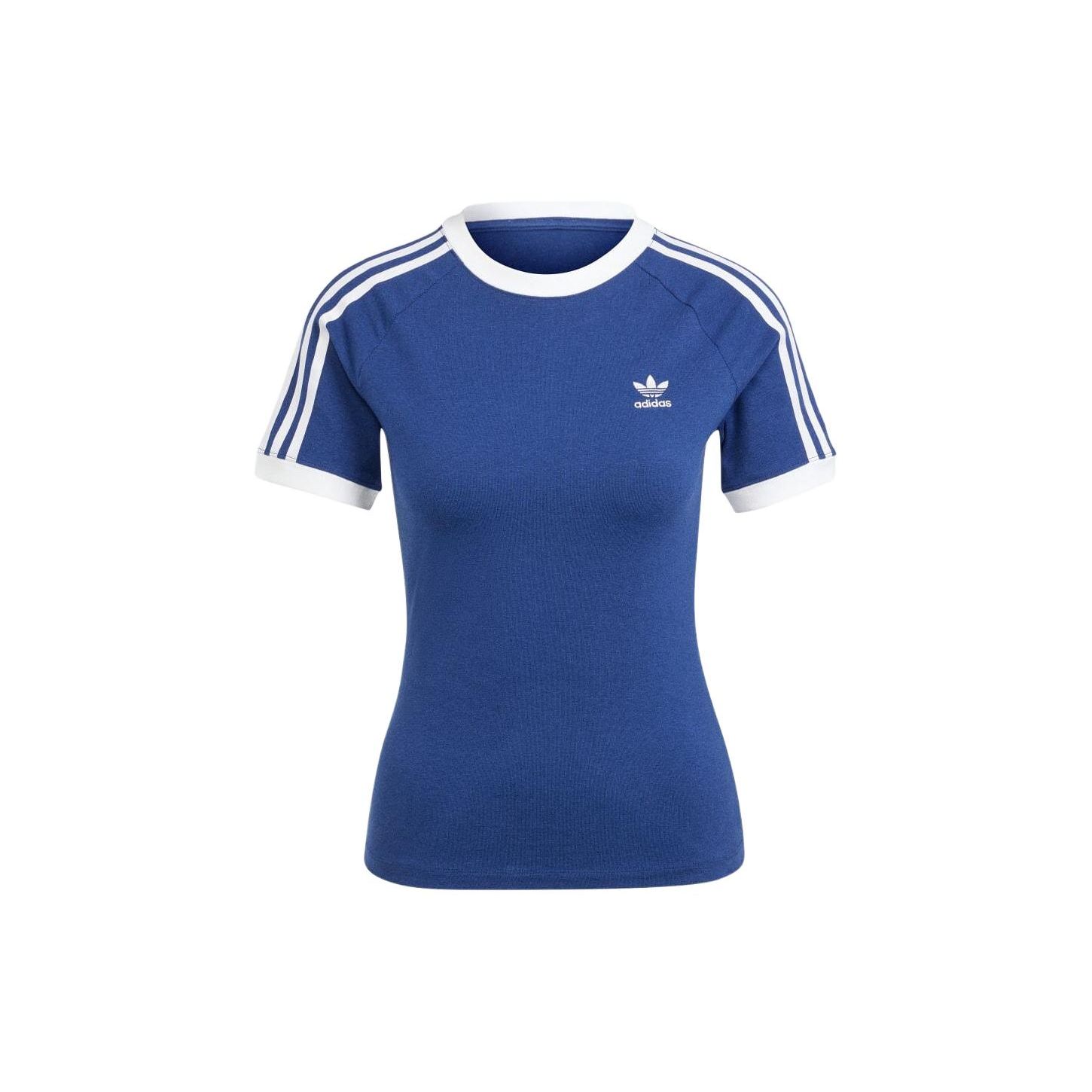 Adidas Originals Three Stripe Slim Fit Raglan Short Sleeve T-Shirt Women Tops Dark-Blue IR8112
Adidas Originals Three Stripe Slim Fit Raglan Short Sleeve T-Shirt Women Tops Dark-Blue IR8112