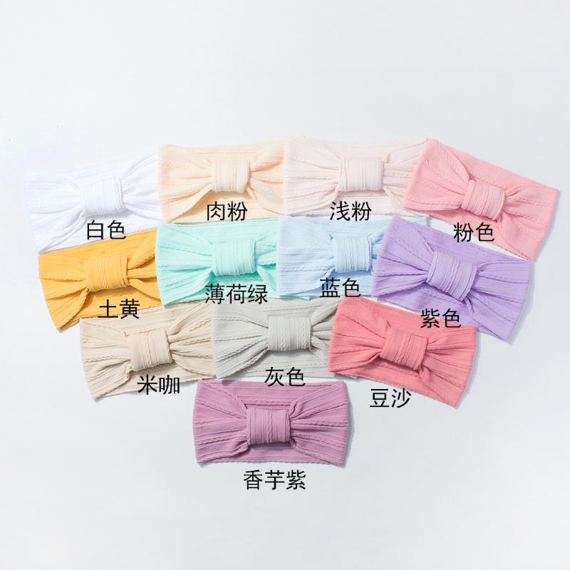New nylon elastic baby headband, cute solid color jacquard knotted children s headscarf, thin baby hair accessories
New nylon elastic baby headband, cute solid color jacquard knotted children s headscarf, thin baby hair accessories