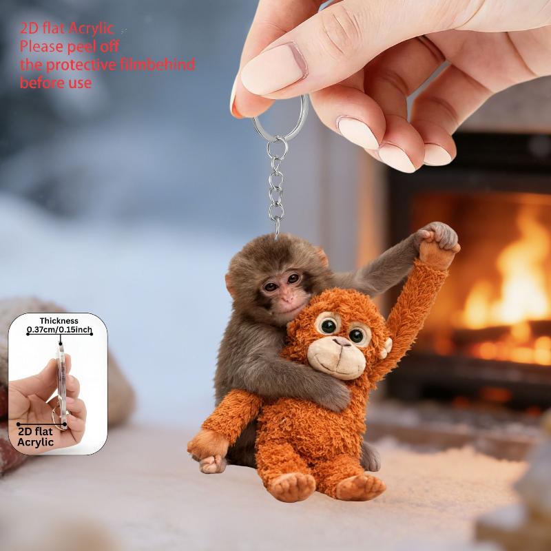 Cute Protect Punch The Monkey Acrylic Keychains Cartoon Bag Pendant Keyrings Creative Jewelry Fans Friends Gifts A8
Cute Protect Punch The Monkey Acrylic Keychains Cartoon Bag Pendant Keyrings Creative Jewelry Fans Friends Gifts A8