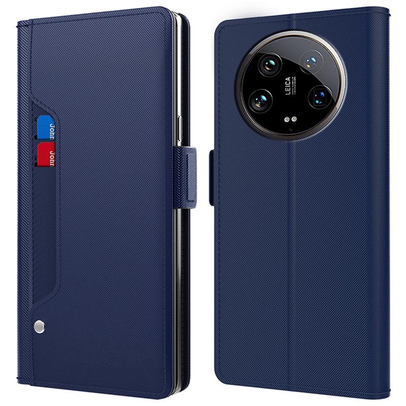 For Xiaomi 14 Ultra Leather Phone Case Magnetic Phone Cover With Mirror PU+TPU Wallet Stand Cover Blue
For Xiaomi 14 Ultra Leather Phone Case Magnetic Phone Cover With Mirror PU+TPU Wallet Stand Cover Blue