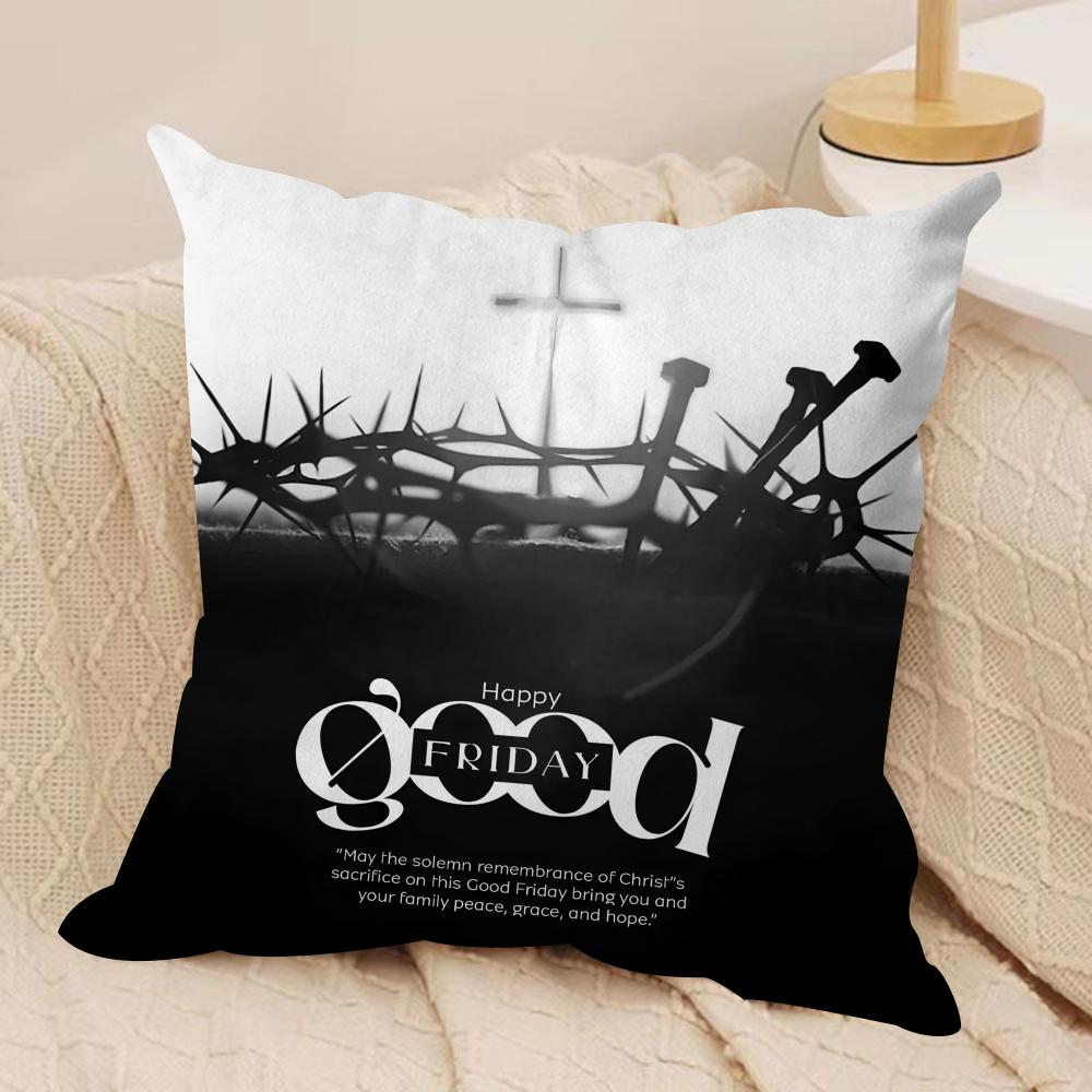 Good Friday Christ Cushion Cover Silky Short Plush Invisible Zipper Dustproof Sofa Pillow Case for Home Decor 40x40cm
Good Friday Christ Cushion Cover Silky Short Plush Invisible Zipper Dustproof Sofa Pillow Case for Home Decor 40x40cm