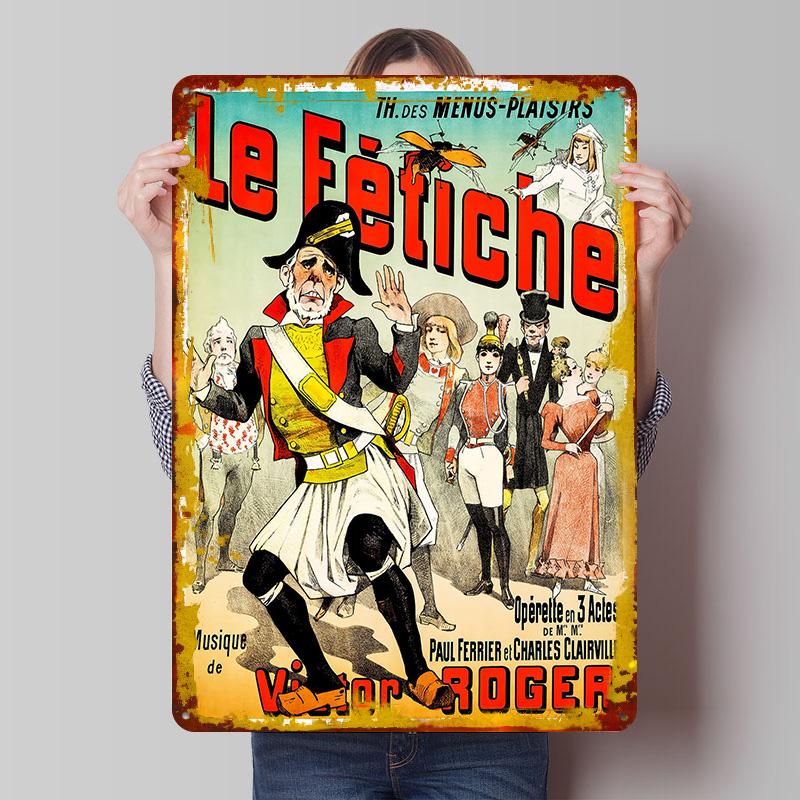 Le Fétiche Vintage Printed Poster Customized Wall Art Retro Vintage Metal Tin Signs for Desk Decor Room Decoration Gaming Home 20x30cm(7.8x11.8inch)
Le Fétiche Vintage Printed Poster Customized Wall Art Retro Vintage Metal Tin Signs for Desk Decor Room Decoration Gaming Home 20x30cm(7.8x11.8inch)