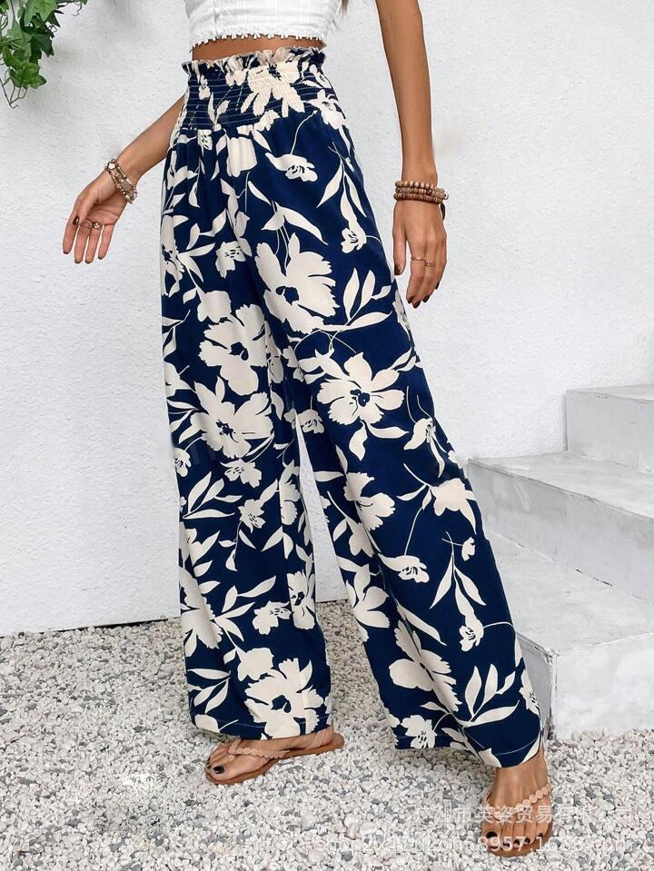 Women s Blue Wide Leg High Waist Floral Print Pants XL
Women s Blue Wide Leg High Waist Floral Print Pants XL