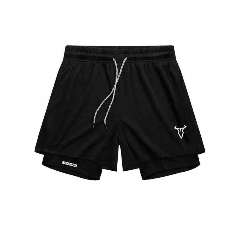Men s Quick Dry Workout Shorts with Drawstring Waist Logo Print S чорний
Men s Quick Dry Workout Shorts with Drawstring Waist Logo Print S чорний