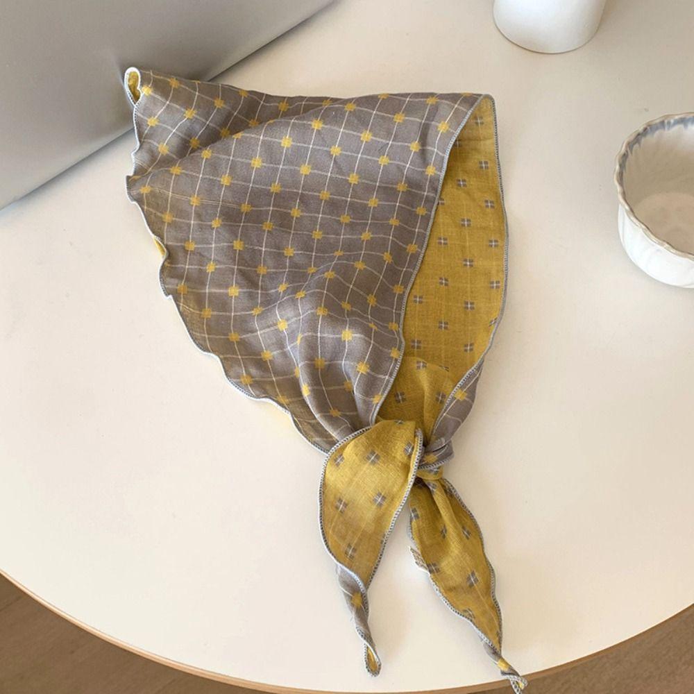 Turban Pastoral Style Headscarf Cotton Triangular Hair Band Retro Lattice Headscarf Girls Style2
Turban Pastoral Style Headscarf Cotton Triangular Hair Band Retro Lattice Headscarf Girls Style2