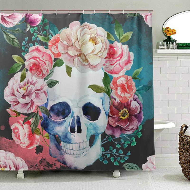 Day Of The Dead Toilet Curtain Colorful Flower Sugar Skull Waterproof Polyester Fabric Shower Curtain For Bath With 12 Hooks W60H190(CM)-1 Pcs
Day Of The Dead Toilet Curtain Colorful Flower Sugar Skull Waterproof Polyester Fabric Shower Curtain For Bath With 12 Hooks W60H190(CM)-1 Pcs