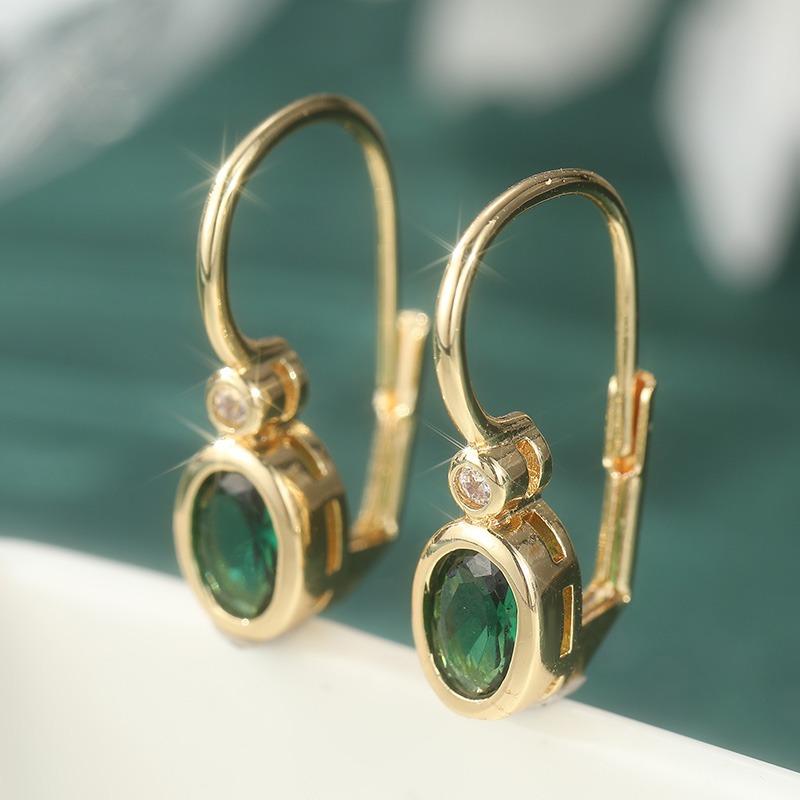 Vintage Gold Color Red CZ Dangle Women s Earrings Geometry Party Daily Wear зелений
Vintage Gold Color Red CZ Dangle Women s Earrings Geometry Party Daily Wear зелений