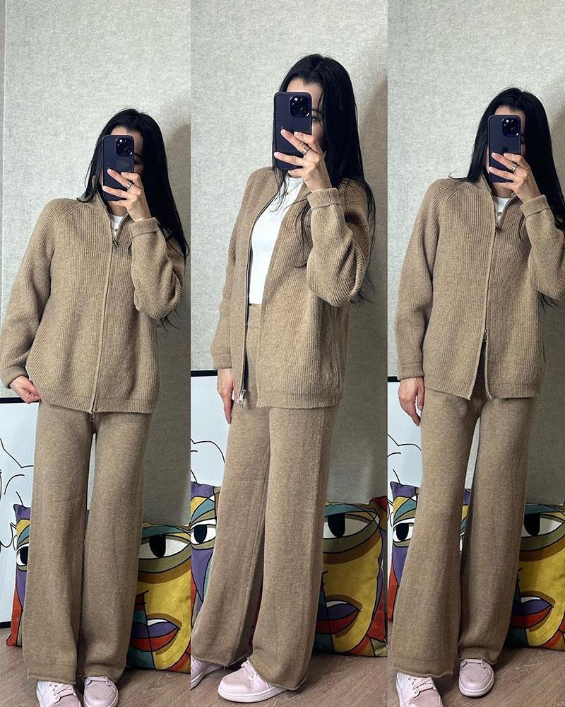 Бордовий худі на блискавці з широкими штанами, повсякденний вуличний одяг для жінок one size fits all світло-коричневого кольору
Бордовий худі на блискавці з широкими штанами, повсякденний вуличний одяг для жінок one size fits all світло-коричневого кольору