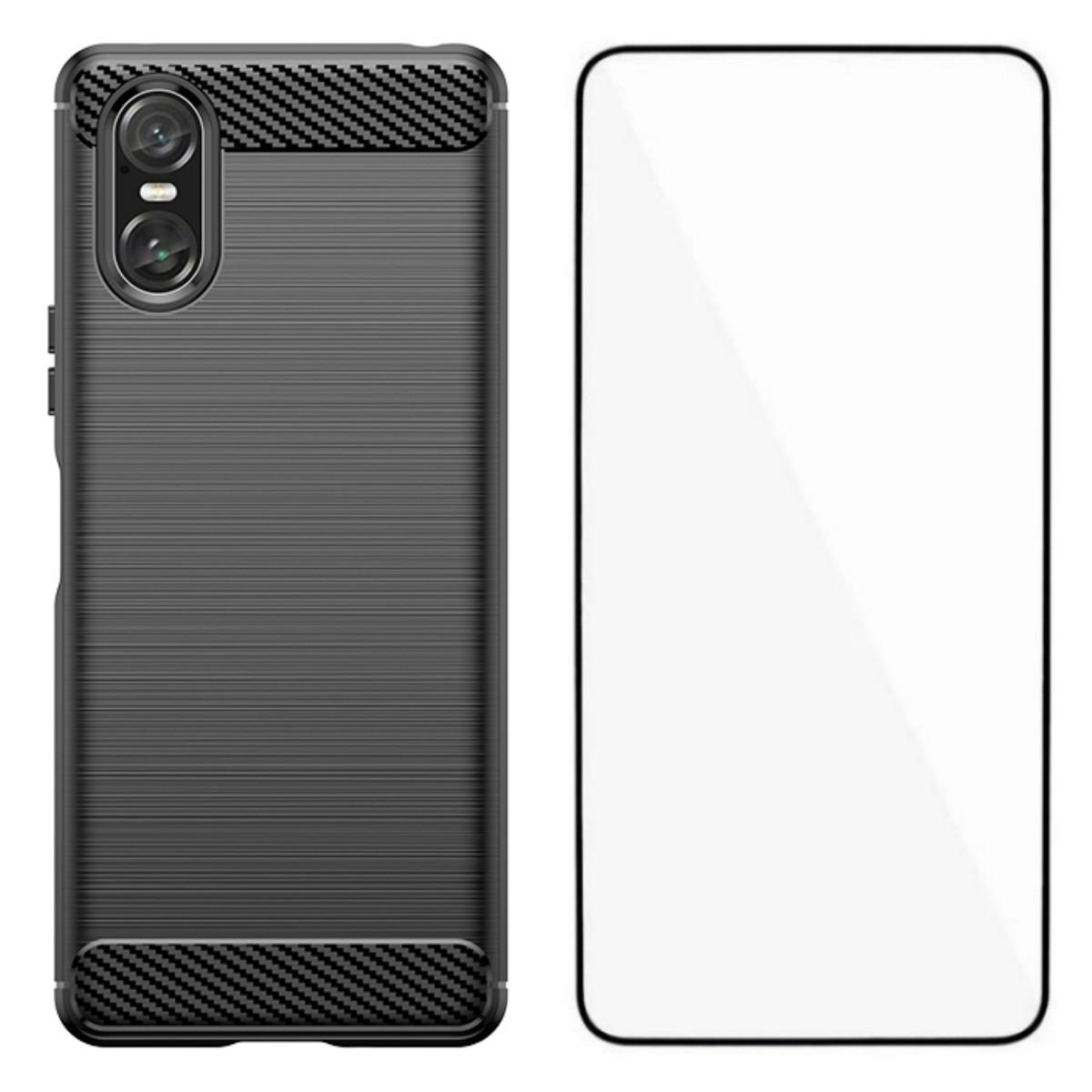 For Sony Xperia 10 VI Case with Screen Film WANLONFENG LS Series Big Lens Hole Brushed Texture TPU Phone Cover Black
For Sony Xperia 10 VI Case with Screen Film WANLONFENG LS Series Big Lens Hole Brushed Texture TPU Phone Cover Black