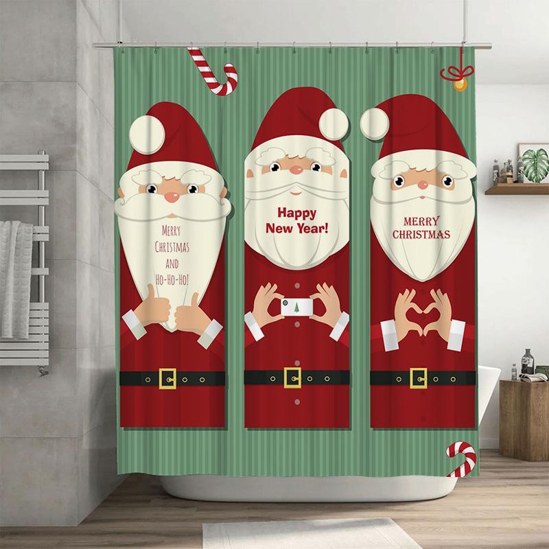 Tu Festive Christmas Shower Curtain Holiday Bathroom Decor Reindeer Snowman Pattern Waterproof Holiday Home Decor Gift Christmas W60H190(CM)-1 Pcs
Tu Festive Christmas Shower Curtain Holiday Bathroom Decor Reindeer Snowman Pattern Waterproof Holiday Home Decor Gift Christmas W60H190(CM)-1 Pcs