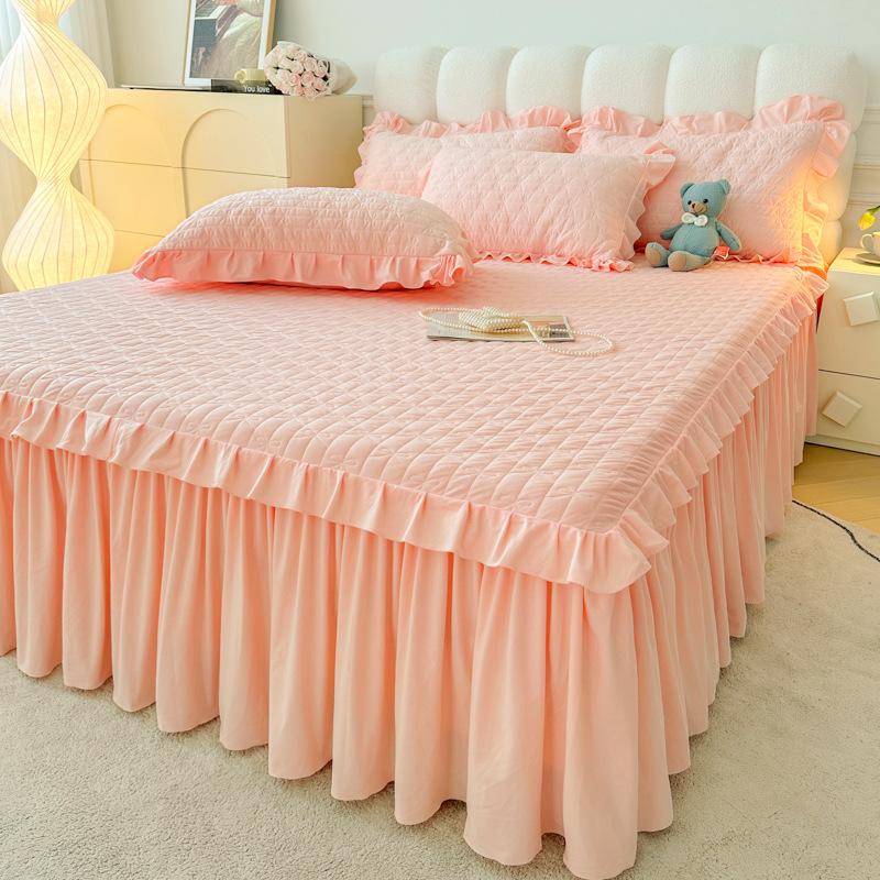 Комплект из 3 предметов: кружевная оборка, юбка для кровати, 1 юбка + 2 наволочки, легко снимаемый протектор для матраса, улучшает атмосферу спальни, всесезонное использование для дома, отеля 150 * 200cm
Комплект из 3 предметов: кружевная оборка, юбка для кровати, 1 юбка + 2 наволочки, легко снимаемый протектор для матраса, улучшает атмосферу спальни, всесезонное использование для дома, отеля 150 * 200cm