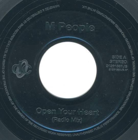 7inch Record M PEOPLE - Open Your Heart 21261537JB Deconstruction 1995 UK Dance & Electronica Used
7inch Record M PEOPLE - Open Your Heart 21261537JB Deconstruction 1995 UK Dance & Electronica Used