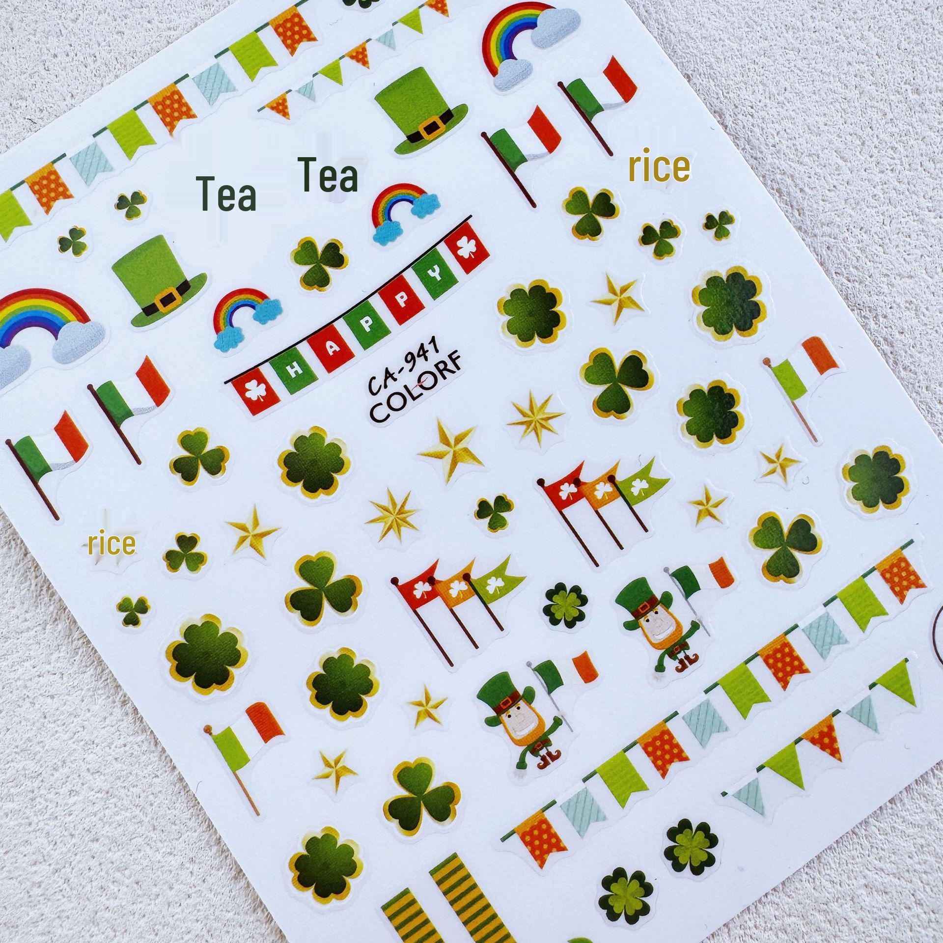 St. Patrick s Day Shamrock Four-Leaf Clover Nail Stickers - Cross-Border E-commerce Favorite
St. Patrick s Day Shamrock Four-Leaf Clover Nail Stickers - Cross-Border E-commerce Favorite