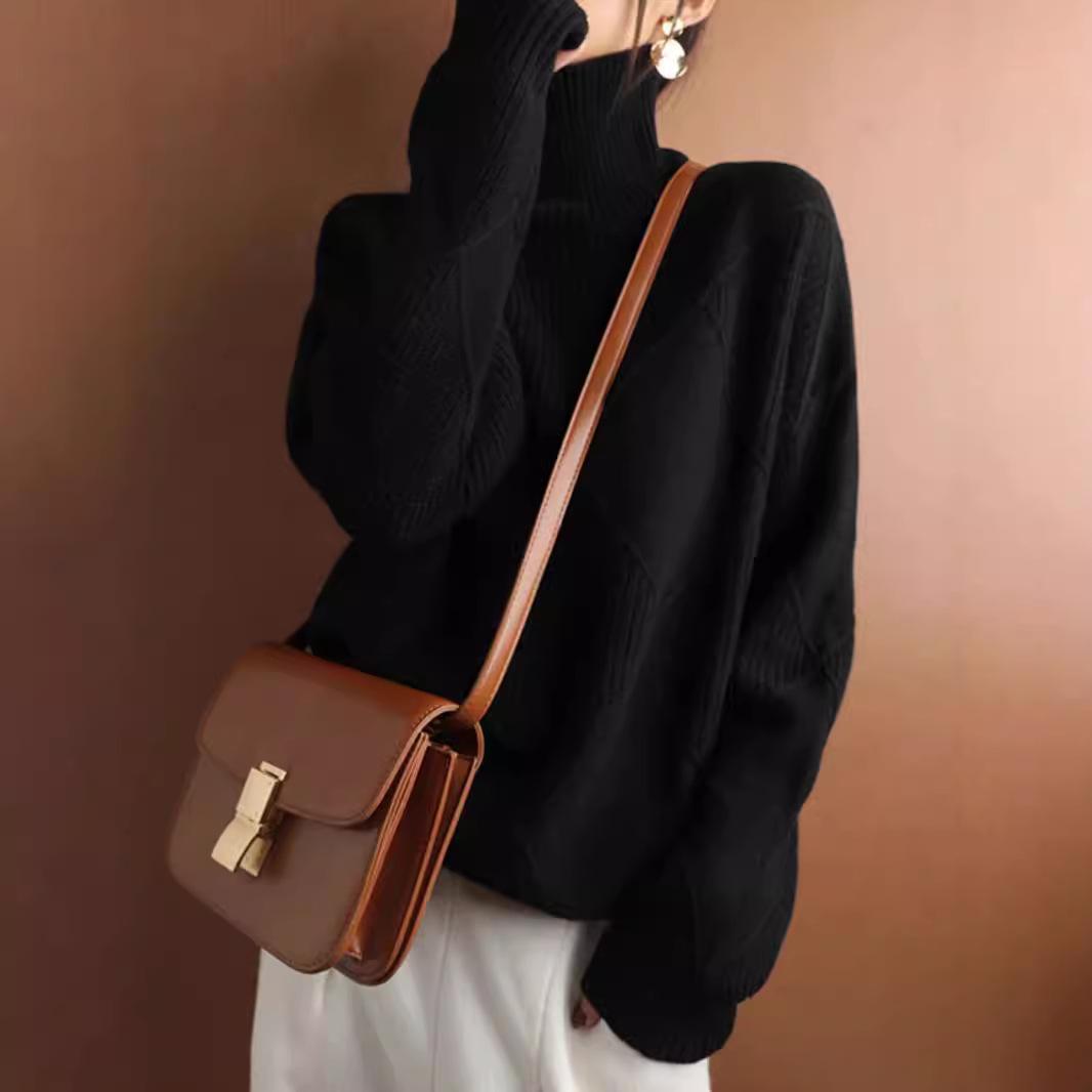 Autumn and Winter Women s Solid Color High Collar Pullover Diamond Sweater XXL чёрный
Autumn and Winter Women s Solid Color High Collar Pullover Diamond Sweater XXL чёрный