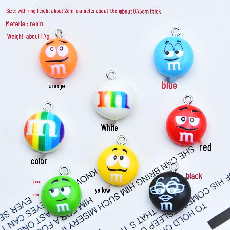 Colorful Food Toy Keychain: Cartoon Resin Chocolate Bean Pendant for DIY Jewelry Accessories 20mm*16mm
Colorful Food Toy Keychain: Cartoon Resin Chocolate Bean Pendant for DIY Jewelry Accessories 20mm*16mm