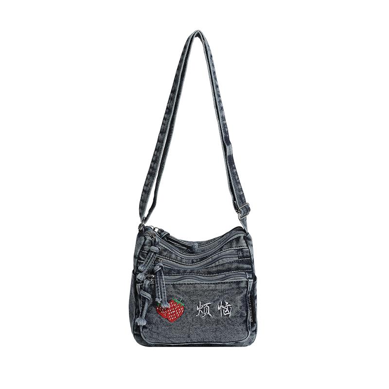 Crossbody Bag Women s Large Capacity Vintage Denim Bag Multi-Pocket Lightweight Shoulder Bag джинсовий синього кольору
Crossbody Bag Women s Large Capacity Vintage Denim Bag Multi-Pocket Lightweight Shoulder Bag джинсовий синього кольору