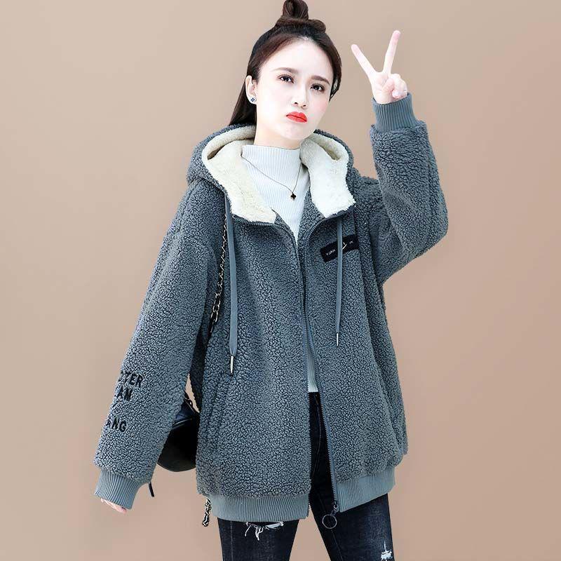 Женское пальто из овечьей шерсти с флисовой подкладкой: Свитшот с капюшоном свободного кроя Весна/Осень 2025. XXL (131-145 lbs) серый
Женское пальто из овечьей шерсти с флисовой подкладкой: Свитшот с капюшоном свободного кроя Весна/Осень 2025. XXL (131-145 lbs) серый